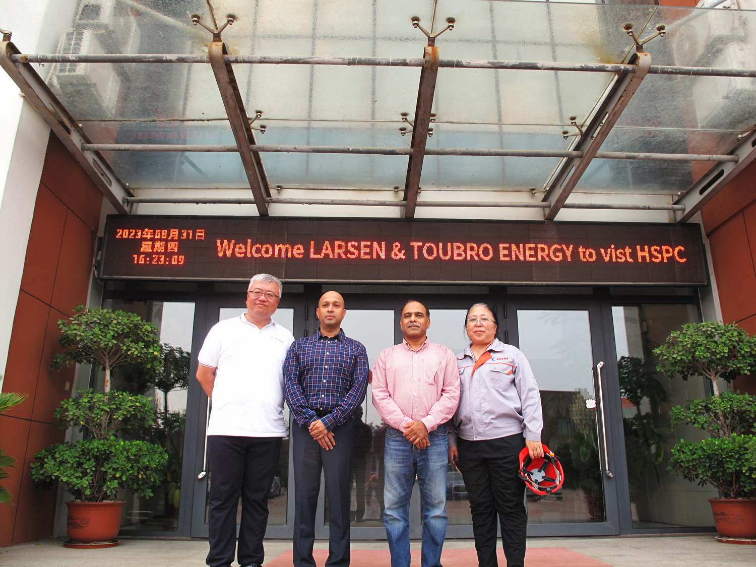 印度著名工程集团 Larsen & Toubro（拉森·特博洛）来访海河北乾威钢管有限公司    